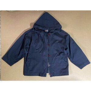 Vintage MTS Full Zip Button Down Hooded Sweatshirt